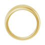 Sapphire Row Gold Triple Dome Ring - 14K Yellow Gold (view 2)