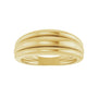 Sapphire Row Gold Triple Dome Ring - 14K Yellow Gold (view 3)