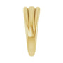 Sapphire Row Gold Triple Dome Ring - 14K Yellow Gold (view 4)