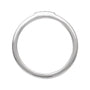 Sapphire Row Natural Diamond Pavé Enamel Stackable Ring - 14K White Gold, Black (view 2)