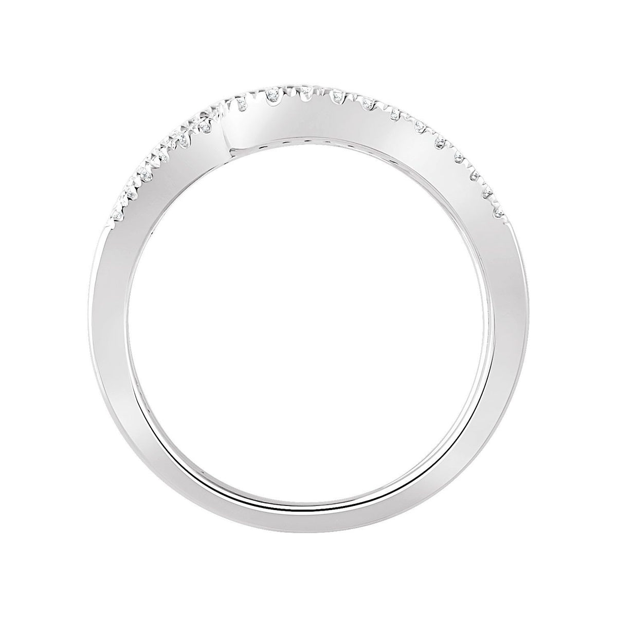 Sapphire Row Natural Diamond Pavé Freeform Ring - Default Title (view 2)