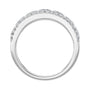 Sapphire Row Lab-Grown Diamond Milgrain Bezel Ring - 14K White Gold (view 2)
