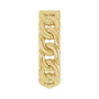 Sapphire Row Gold Chunky Chain Link Ring - 10K Yellow Gold (view 4)
