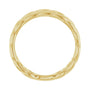 Sapphire Row Gold Chunky Chain Link Ring - 14K Yellow Gold (view 2)