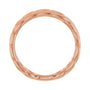 Sapphire Row Gold Chunky Chain Link Ring - 14K Rose Gold (view 2)