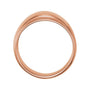 Sapphire Row Gold Domed Cigar Band - 14K Rose Gold (view 2)