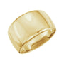 Sapphire Row Gold Domed Cigar Band - 14K Yellow Gold