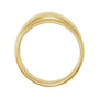 Sapphire Row Gold Domed Cigar Band - 14K Yellow Gold (view 2)