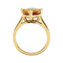 Sapphire Row Natural Citrine Cathedral Solitaire Ring - Default Title (view 2)
