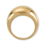 Sapphire Row Gold Polished Dome Ring - 18K Yellow Gold, 14 mm (view 2)