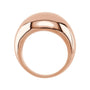 Sapphire Row Gold Polished Dome Ring - 14K Rose Gold, 14 mm (view 2)