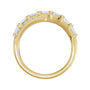 Sapphire Row Lab-Grown Diamond Baguette Crisscross Ring - 14K Yellow Gold (view 2)