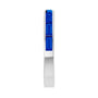 Sapphire Row Natural Gemstone Baguette Channel Stackable Ring - Blue Sapphire, 14K White Gold (view 4)
