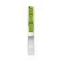Sapphire Row Natural Gemstone Baguette Channel Stackable Ring - Peridot, 14K White Gold (view 4)