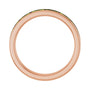 Sapphire Row Natural Gemstone Baguette Channel Stackable Ring - Peridot, 14K Rose Gold (view 2)