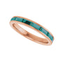 Sapphire Row Lab-Grown Gemstone Baguette Channel Stackable Ring - Alexandrite, 14K Rose Gold (view 5)
