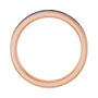Sapphire Row Lab-Grown Gemstone Baguette Channel Stackable Ring - Blue Sapphire, 14K Rose Gold (view 2)