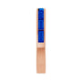 Sapphire Row Lab-Grown Gemstone Baguette Channel Stackable Ring - Blue Sapphire, 14K Rose Gold (view 3)