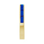 Sapphire Row Lab-Grown Gemstone Baguette Channel Stackable Ring - Blue Sapphire, 14K Yellow Gold (view 4)