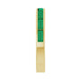Sapphire Row Lab-Grown Gemstone Baguette Channel Stackable Ring - Emerald, 14K Yellow Gold (view 3)