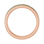 Sapphire Row Lab-Grown Gemstone Baguette Channel Stackable Ring - Emerald, 14K Rose Gold (view 2)