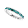 Sapphire Row Lab-Grown Gemstone Baguette Channel Stackable Ring - Alexandrite, 14K White Gold (view 5)