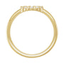 Sapphire Row Natural Gemstone Rose-Cut Circle Ring - Diamond, 14K Yellow Gold (view 2)