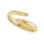 Sapphire Row Gold Open Wrap Ring - 10K Yellow Gold (view 5)