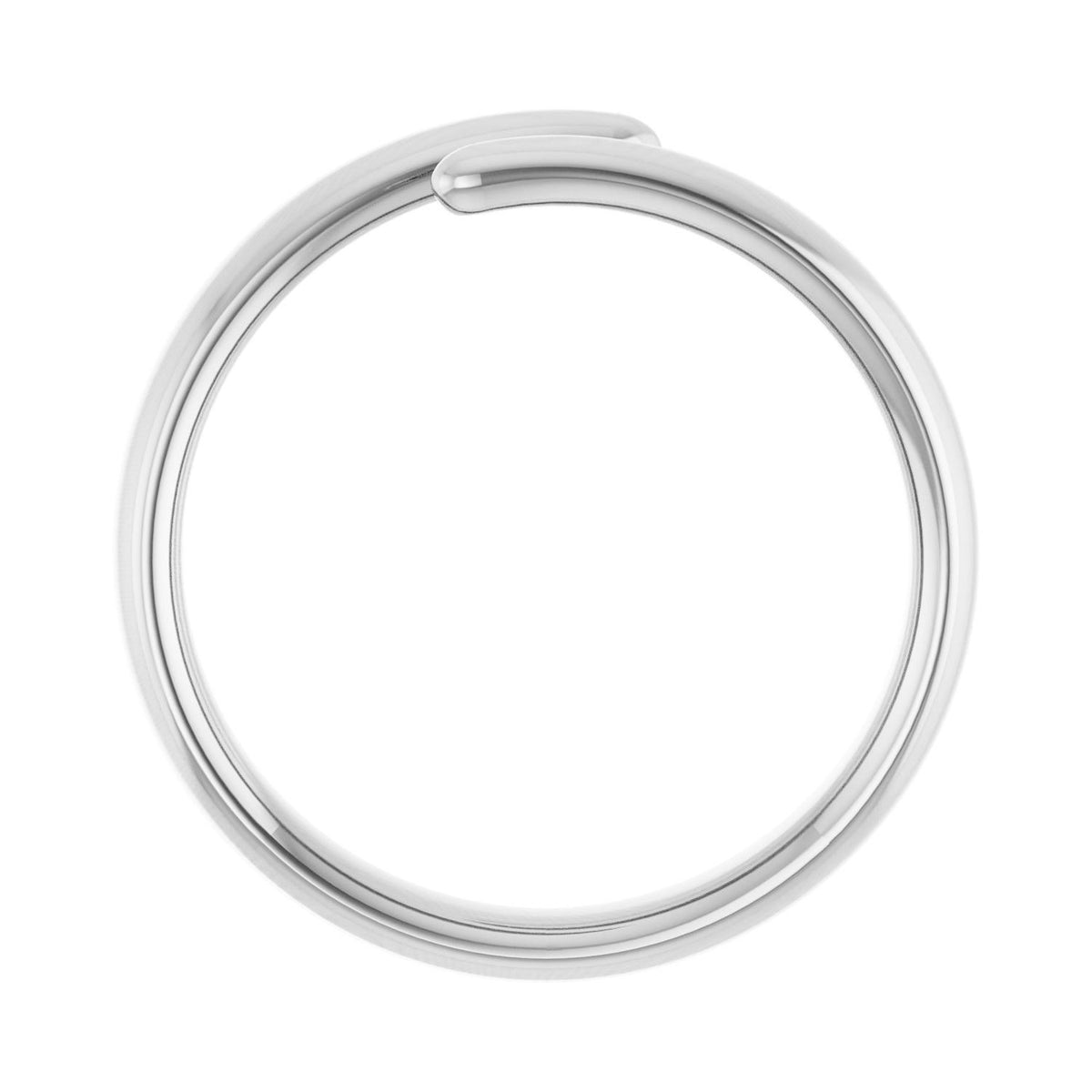 Sapphire Row Gold Open Wrap Ring - Platinum (view 2)