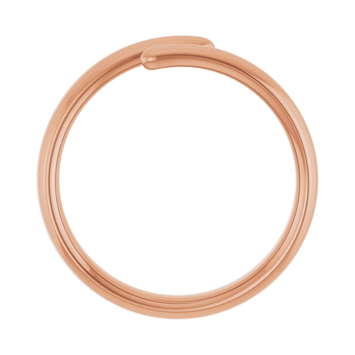 Sapphire Row Gold Open Wrap Ring - 14K Rose Gold (view 2)