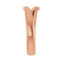 Sapphire Row Gold Open Wrap Ring - 14K Rose Gold (view 4)
