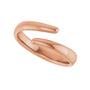 Sapphire Row Gold Open Wrap Ring - 14K Rose Gold (view 5)