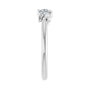 Sapphire Row Natural Diamond Mixed-Shape Cluster Ring - 14K White Gold (view 4)