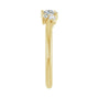 Sapphire Row Natural Diamond Mixed-Shape Cluster Ring - 14K Yellow Gold (view 4)