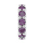 Sapphire Row Natural Gemstone Spacer Charm - Alexandrite, 14K White Gold