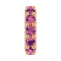 Sapphire Row Natural Gemstone Spacer Charm - Pink Tourmaline, 14K Rose Gold