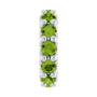 Sapphire Row Natural Gemstone Spacer Charm - Peridot, Platinum