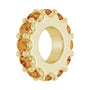 Sapphire Row Natural Gemstone Spacer Charm - Citrine, 14K Yellow Gold (view 2)