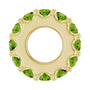 Sapphire Row Natural Gemstone Spacer Charm - Peridot, 14K Yellow Gold (view 3)
