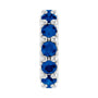 Sapphire Row Natural Gemstone Spacer Charm - Blue Sapphire, 14K White Gold