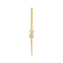 Sapphire Row Gold Script Nameplate Necklace - 10K Yellow Gold (view 2)