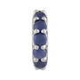 Sapphire Row Natural Gemstone Cabochon Spacer Charm - Blue Sapphire, Platinum