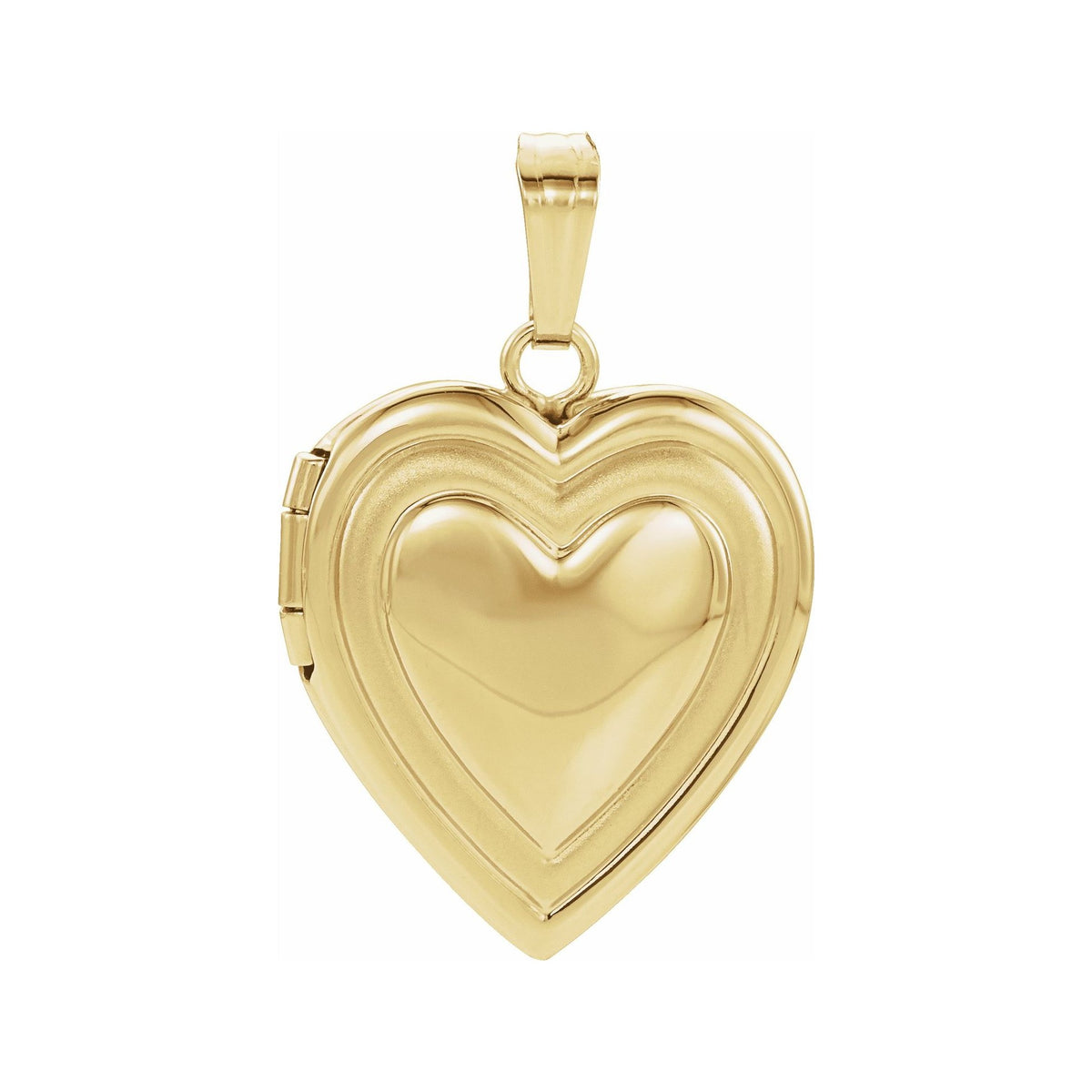Sapphire Row Engravable Heart Locket - Default Title