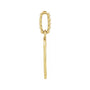 Sapphire Row Gold Enamel Evil Eye Pendant - 14K Yellow Gold (view 2)