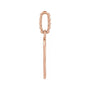 Sapphire Row Gold Enamel Evil Eye Pendant - 10K Rose Gold (view 2)
