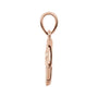 Sapphire Row Natural Diamond Hamsa Pendant - 14K Rose Gold (view 2)