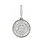 Sapphire Row Natural Diamond Pavé Disc Charm - 14K White Gold