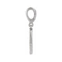 Sapphire Row Natural Diamond Pavé Disc Charm - 14K White Gold (view 2)