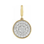Sapphire Row Natural Diamond Pavé Disc Charm - 14K Yellow Gold