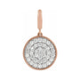 Sapphire Row Natural Diamond Pavé Disc Charm - 14K Rose Gold